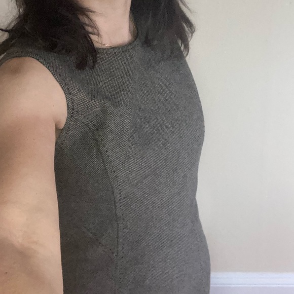 MANGO Tweed Long Sleeveless Dress 4 - Picture 2 of 7